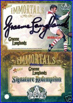 2008 Select Nrl Immortals Signature Graeme Langlands #88/125 Redemption Dragons