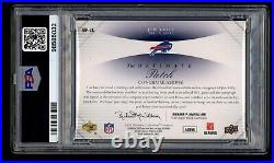 2008 Ultimate Collection Ultimate Jim Kelly Dual Game Used Patch Auto /15 PSA 9