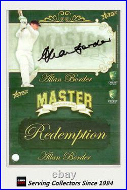 2009-10 Select Cricket Cards The Masters Signature Redemption Alan Border-Rare