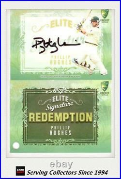 2009-10 Select Cricket Trading Cards Signature Redemption ES4 Phillip HughesRARE