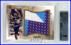 2009 SPORTKINGS BOX TOP REDEMPTION 1/1 KARL MALONE JERSEY RELIC! BGS 9 with 10