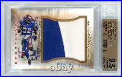 2009 Sportkings Box Top Redemption 1/1 Michael Strahan Jersey Relic! Bgs 9.5