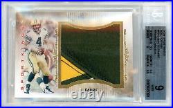 2009 Sportkings Box Topper 1/1 Game-used Brett Favre Memorabilia! Bgs 9