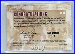 2009 Sportkings Spring Expo #sk15 Gold 1/1 Flutie & Brodeur Relics! Bgs 9