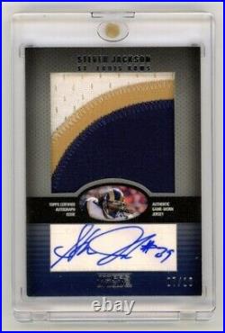 2009 Topps Unique Steven Jackson Game Used Jumbo Patch Autograph Auto /10 Rams