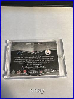 2009 UD Exquisite Smith welker ward Game-Used Stained Patch #/25