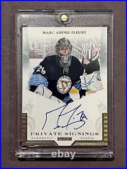 2010-11 Marc-Andre Fleury PRIVATE SIGNINGS Panini SP! FHOF