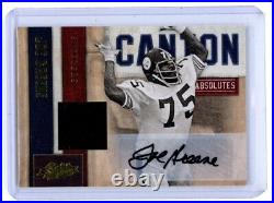 2010 Absolute Memorabilia Canton JOE GREENE Game Used Jersey Auto /50 HOF