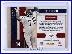 2010 Absolute Memorabilia Canton JOE GREENE Game Used Jersey Auto /50 HOF