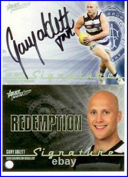 2010 Select AFL Prestige Signature Redemption S1 Gary Ablett (Brownlow, Geelong)