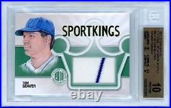 2010 Sportkings 31st National #sk119 Gold 1/1 Tom Seaver Jersey Relic Bgs 10