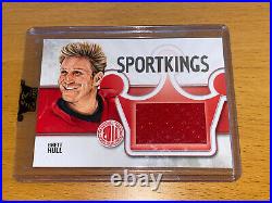 2010 Sportkings BRETT HULL game-used jersey /9 National Redemption
