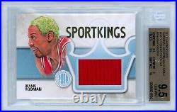 2010 Sportkings National Redemption Gold 1/1 Dennis Rodman Relic! Bgs 9.5