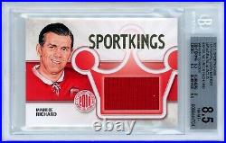 2010 Sportkings National #sk8 Gold 1/1 Maurice Richard Jersey Relic! Bgs 8.5