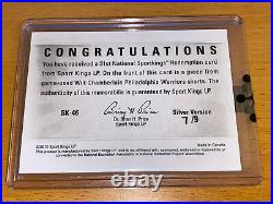 2010 Sportkings WILT CHAMBERLAIN game-used shorts /9 National Redemption