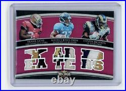 2010 Triple Threads Frank Gore Steven Jackson Jones Drew Game Used Patch 3/3