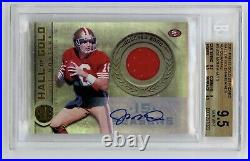 2011 Panini Gold Standard Hall Joe Montana Game Used Jersey Auto 1/10 BGS 9.5/10