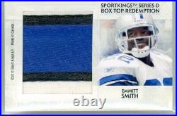 2011 Sportkings Box Top Redemption D. S. 1/1 Jim Brown / Emmitt Smith Bgs Mint 9