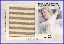 2011 Sportkings Box Top Redemption Double Relic Arnold Palmer/jack Nicklaus Bgs