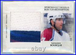 2011 Sportkings Box Top Redemption Double Sided Memorabilia Roy/bourque Bgs 8.5