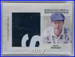 2011 Sportkings Box Top Redemption Relic 1/1 Nicklaus / Stewart Encased By Bgs