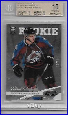 2012-13 Certified Rookie Redemption #15 Nathan MacKinnon /99 RC BGS 10 Pop 1