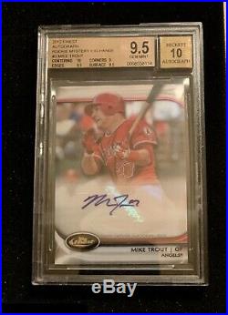 2012 Finest Mike Trout Rookie Mystery Exchange Redemption Auto #22/100! Rare