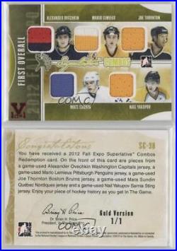 2012 ITG Gold Vault Ruby 1/1 Alex Ovechkin Nail Yakupov Mario Lemieux HOF 4ro