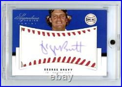 2012 Panini Signature Series George Brett Purple Ink Autograph Auto SP /10 HOF