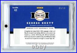 2012 Panini Signature Series George Brett Purple Ink Autograph Auto SP /10 HOF