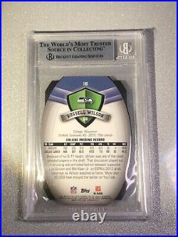 2012 RUSSELL WILSON Topps Game Time Giveaway? SSP REFRACTOR BGS 9 Mint? Pop 3