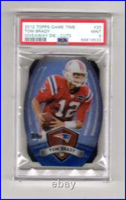 2012 Topps Game Time Giveaway Die-Cuts 20 Tom Brady PSA 9 MINT