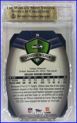 2012 Topps Game Time Giveaways Gold Refractor Russell Wilson BGS 9.5 RC /99 D/C