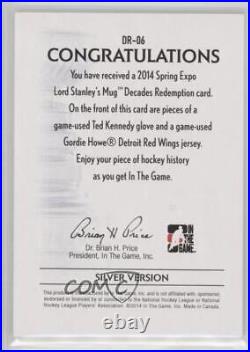 2013-14 ITG Lord Stanley's Mug Decades Silver Spring Expo Redemption Ted Kennedy
