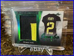 2013 Derrick Henry Army Jumbo Patch Game ROOKIE RC Worn Swatches #5/5 XRC 1/1