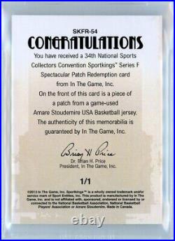 2013 Sportkings National Spectacular Patch 1/1 Amare Stoudemire Bgs 9.5 USA