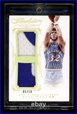 2014-15 Panini Flawless Bill Walton Dual Game Used Patch GOLD /10 San Diego RARE