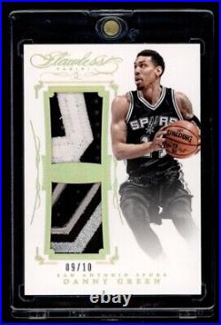 2014-15 Panini Flawless Danny Green Dual Game Used Chunky Patch Gold 9/10 RARE