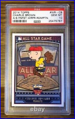 2014 Topps All-star Game Fanfest Wrapper Redemption Charlie Brown Psa 10 Rare