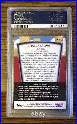 2014 Topps All-star Game Fanfest Wrapper Redemption Charlie Brown Psa 10 Rare