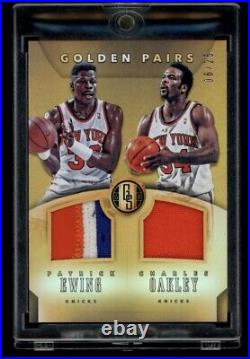 2015 Gold Standard Golden Pairs Patrick Ewing Charles Oakley Game Used Patch /25