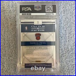 2016 National Treasures Clutch Factor Patrick Ewing Jersey Auto Knicks /49 HOF