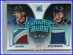 2017-18 LEAF IN THE GAME USED REDEMPTION DYNAMIC DUOS 3/3 Gretzky Lemieux