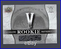 2017-18 Upper Deck Artifacts Hockey V Auto Silver Dual Relic Redemption Unused