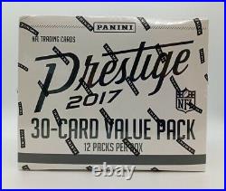 2017 Panini Prestige Football JUMBO FAT PACK Box Sealed 360 Cards Mahomes RC YR