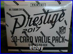 2017 Panini Prestige Football Sealed JUMBO FAT PACK Box-360 Cards Mahomes RC