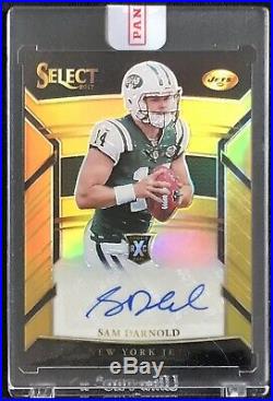 2017 Sam Darnold Select Gold XRC Auto Prizm RC #/10 Redemption NY Jets 2018