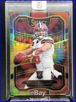 2017 Select Tie-Dye XRC #301 Baker Mayfield RC #/25 with redemption card 2016 1/1
