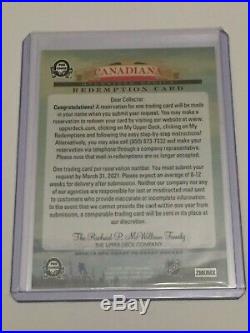 2018-19 Opc Coast To Coast Canadian Tire Canadiana Relics Redemption Card