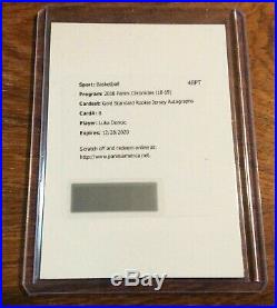 2018-19 Panini Chronicles Gold Standard Luka Doncic RC Rookie AUTO Redemption